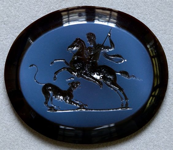 Intaglio 'Emperor Commodus hunting', 182-190, Rome