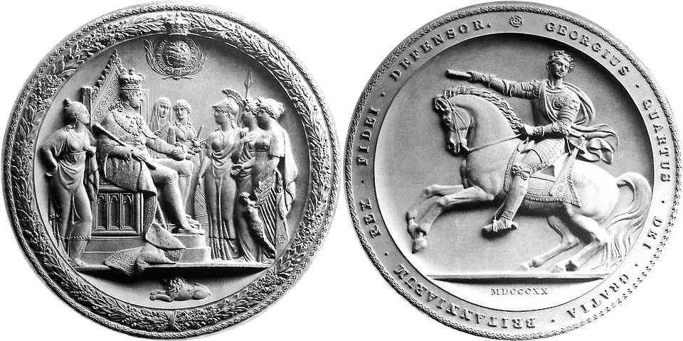 First seal of George IV (17 Sept 1821 - 31 Aug 1831)