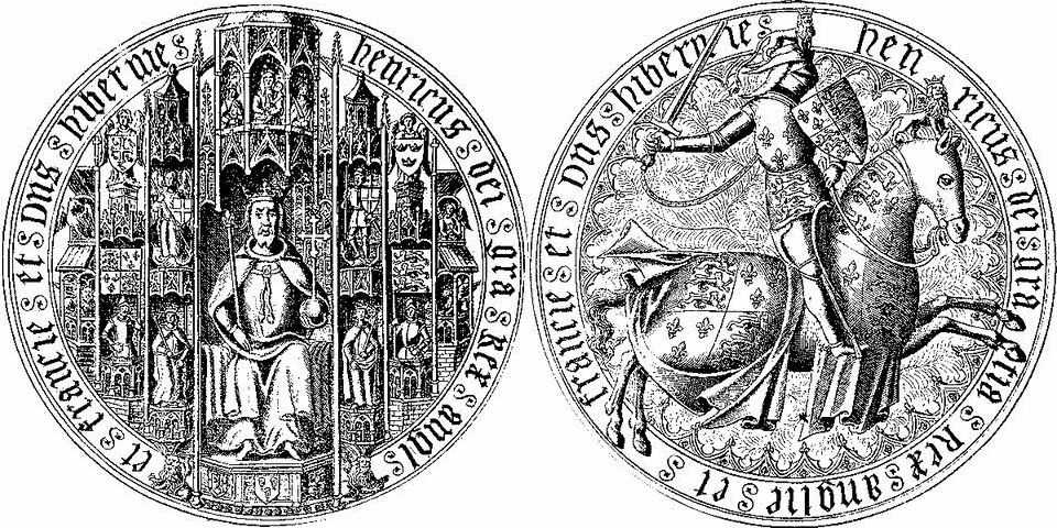 Gold seal of Henry V (1413-22)