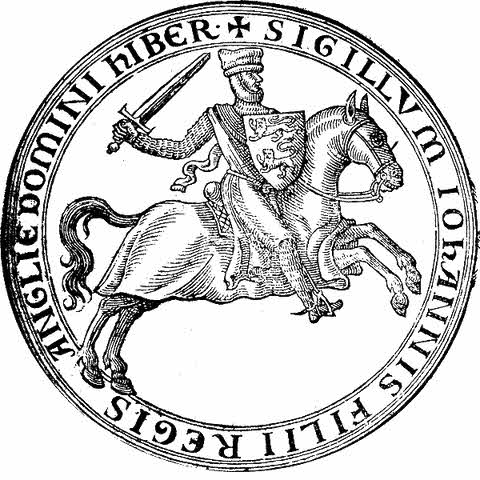 Seal of John Lackland before he became King (1177-1199)