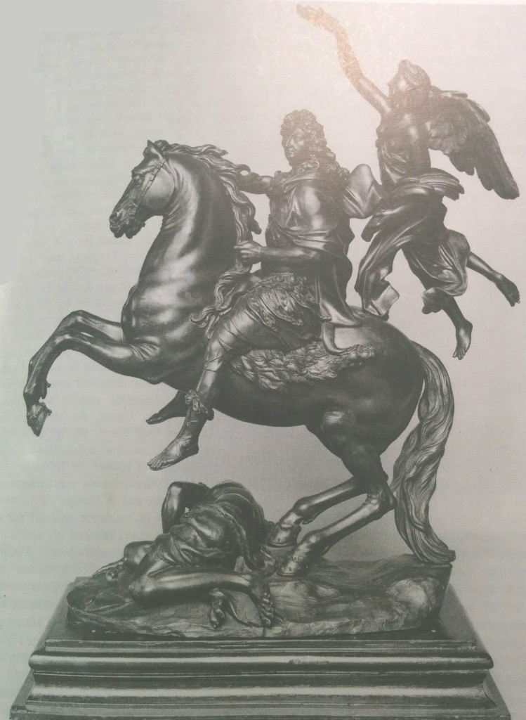 Equestrian group with Louis XIV, cr. 1690-4, Martin Desjardins (or his assistants)
