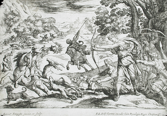 Stag Hunt, 1570-1600, Antonio Tempesta, Florence, Italy