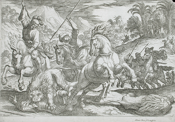 Lion Hunt, 1570-1600, Antonio Tempesta, Florence, Italy