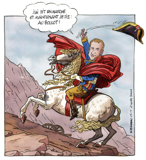 Advent of Emmanuel Macron, May 2017, Kichka, Israel