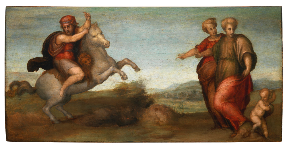 Marcus Curtius leaping into the abyss, 1513, Jacopo Carucci, called Pontormo, Florence