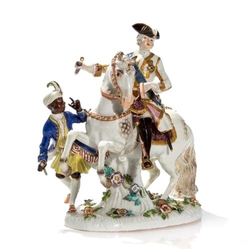 Empress Elisabeth of Russia on Horseback, after 1934, Johann Joachim Kaendler (after), Meissen, was on sale for $9900