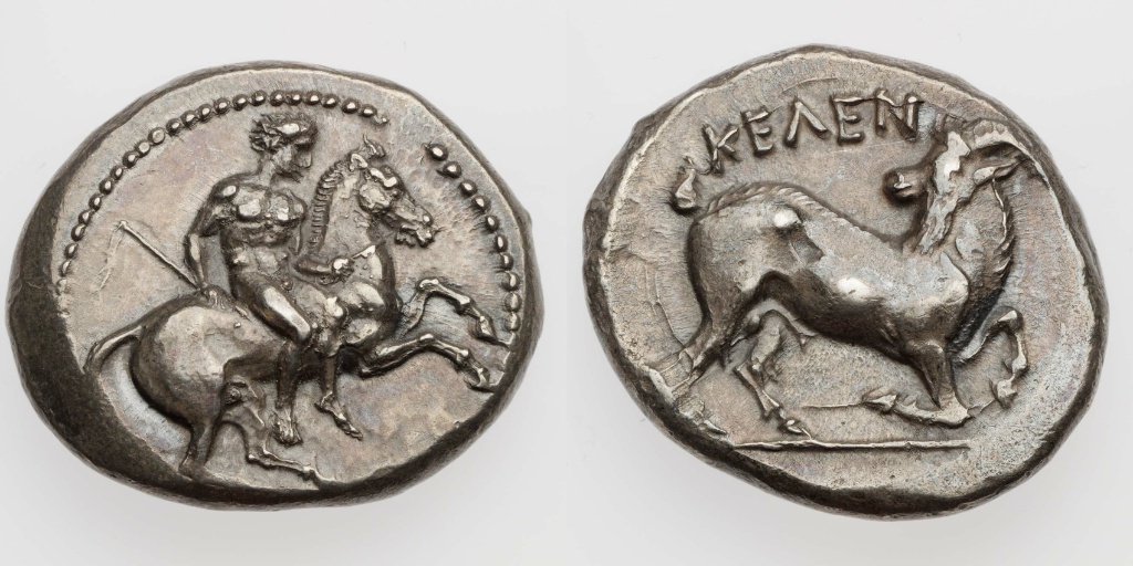Stater with a youth riding horse, 450–400 BC, Kelenderis, Cilicia