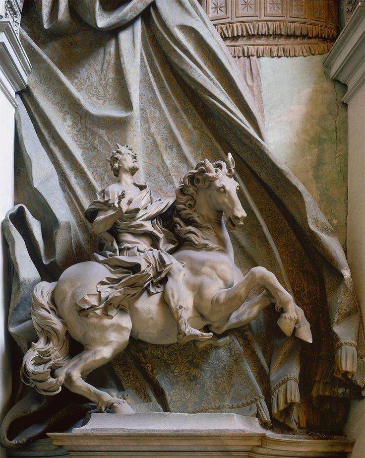 COMPARANDUM: The Vision of Constantine, 1670, Gian Lorenzo Bernini, Scala Regia, Vatican