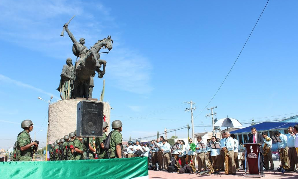 Statue of Emiliano Zapata, ?, Soledad de Graciano Sánchez, Mexico