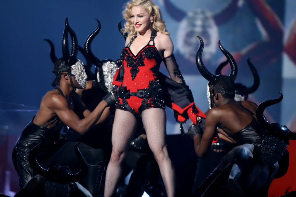 Madonna performs 'Living for Love' at the Grammys, 2015