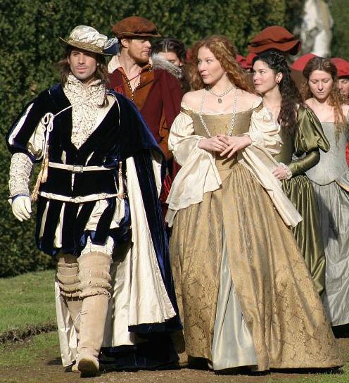 Portia (Lynn Collins) and Bassanio (Joseph Fiennes), a scene from 'The Merchant of Venice', 1596-9 play, 2004 film