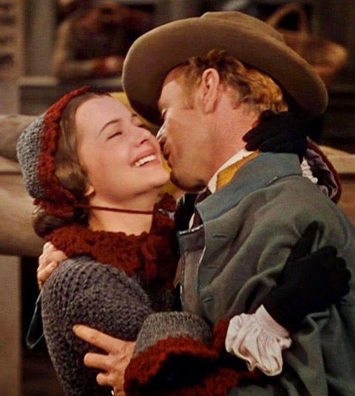 Olivia de Havilland as Melanie Hamilton and Leslie Howard as Ashley Wilkes in 'Gone with the Wind', 1936 novel, 1939 film